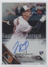 2016 Topps Chrome Rookie Auto Refractor 154/499 Joey Rickard #RA-JR Auto 0a3