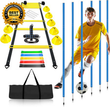 Soccer Agility Training Poles Equipment Adjustable Soccer Equipment for