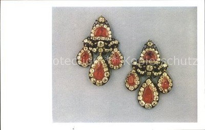 Schmuck Ohrringe Ear-Rings Rubies UssR Diamond Fund