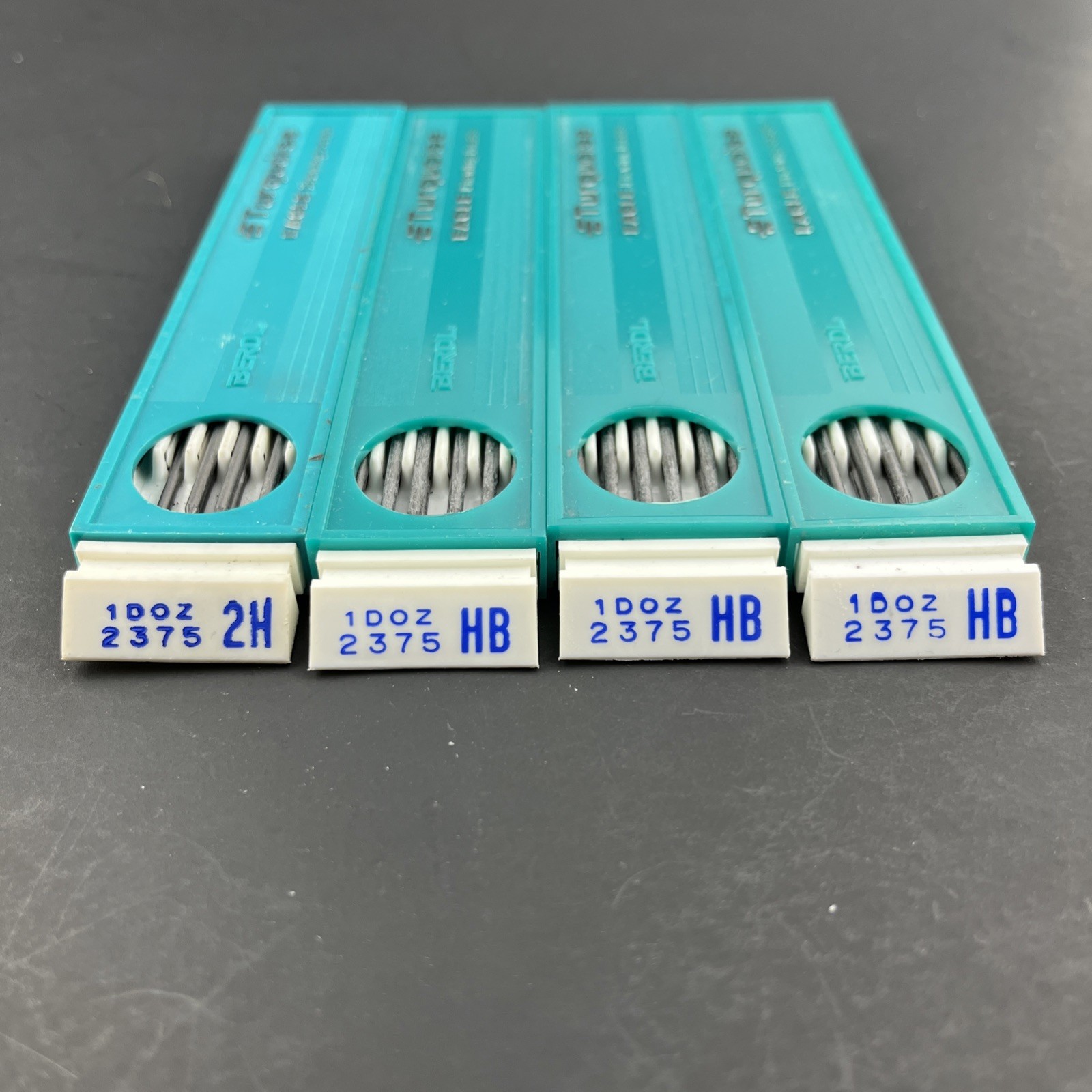 Lot of 4  Berol Turquoise Eagle Drawing Leads 2375 HB 1 Dozen NOS Vintage New