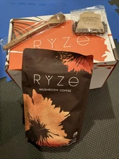 1 NEW Pack RyZe Mushroom Coffee Organic 30 Servings SPOON BRACELET Exp MAY 2027