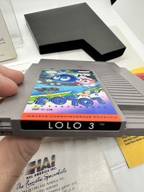 Adventures of Lolo 3 NES Nintendo Completo En Caja + P&oacute;ster y Tarjeta Reg &iexcl;Gran Forma!