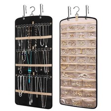 Wome Over the Door Jewelry Organizer Hanging: Double-Sided Storage ... Fast Ship
