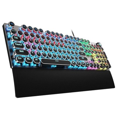 AULA F2088 Typewriter Style Mechanische Gaming Tastatur Blue Switch, mit