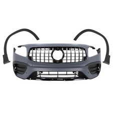 Stoßstange für Mercedes GLB X247 2019-2023 GLB35 Design Kühlergrill Seitenfinnen Stoßstange für Mercedes GLB X247 2019-2023 GLB35 Design Kühlergrill Seitenfinnen