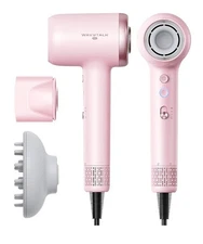 Wavytalk Turblow Pro Fast Drying Blow Hair Dryer 110,000 RPM Pink Diffuser 