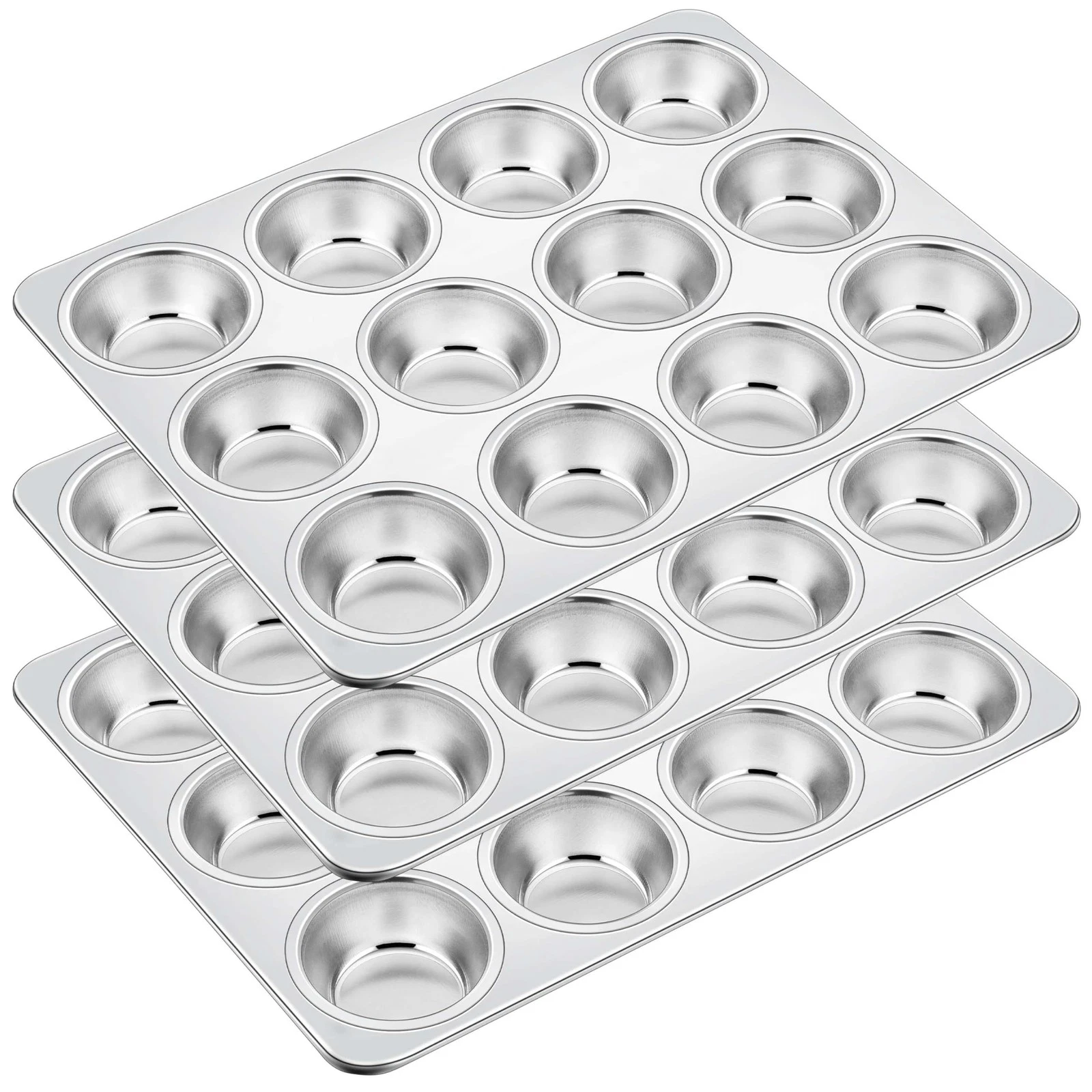Homikit 3 Pack Muffin Pan Stainless Steel Cupcake Tin 12 Cups Regular Size 13.8x
Opens in a new wind