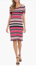 London Times Stripe Sweater Dress Size XS