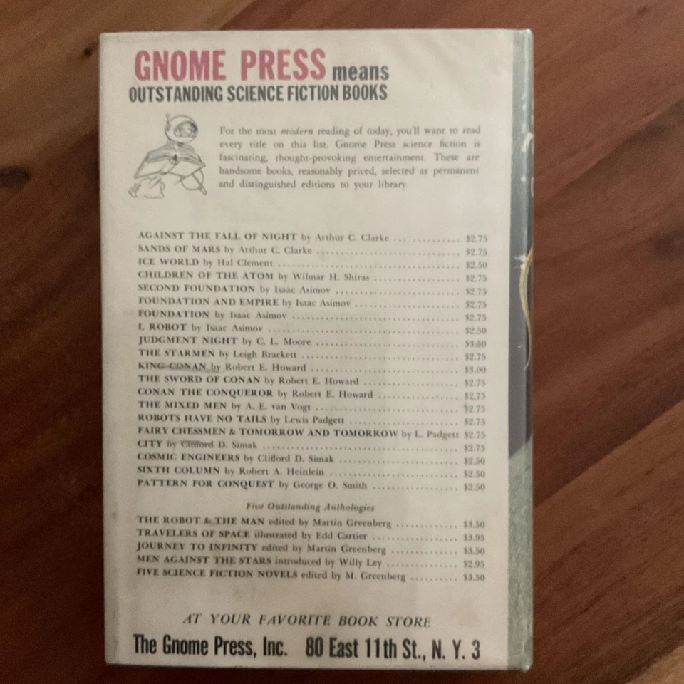 Against The Fall of Night by Arthur C. Clarke 1953 First 1st Edition Rare - Image 3 of 4