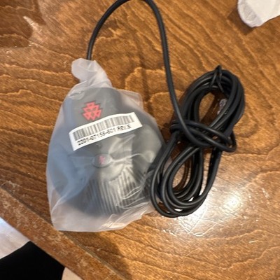 Polycom VTX 1000 Wired Remote Control Pod w/ Long Cable, Black, Detached Mount