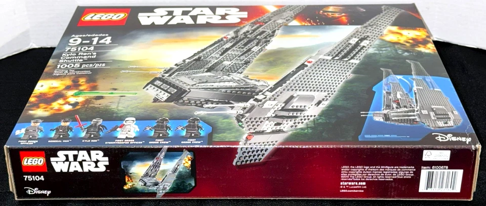 NEW! LEGO STAR WARS 75104 KYLO REN'S COMMAND SHUTTLE / EPISODE VII / DISNEY - Image 3 of 4