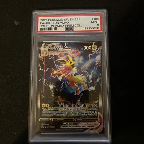 PSA 9 Jolteon VMAX Black Star Promo SWSH184 Pokémon Card