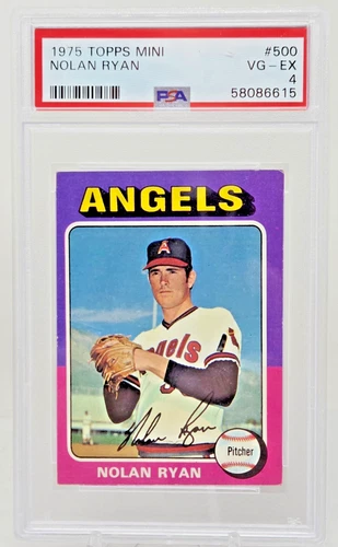 1975 Topps Mini Angels NOLAN RYAN Baseball Card PSA 4 VG-EX