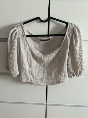 Neu! Mohito Crop Top Oberteil Beige XS
