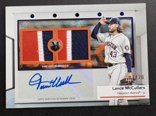 2024 LANCE MCCULLERS Topps Museum Signature Swatches Auto Jersey Sapphire #/20