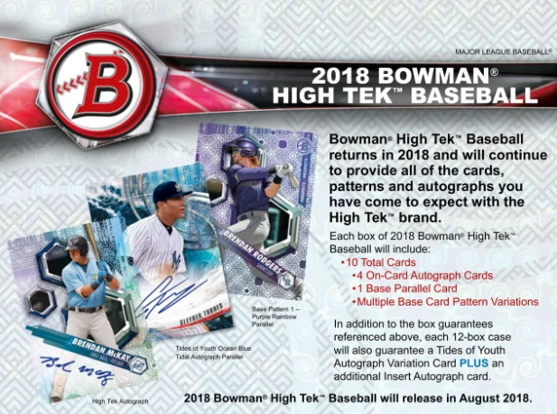 2018 Topps Bowman High Tek Baseball Hobby Box Factory Sealed Shohei Ohtani RC - Image 2 of 2