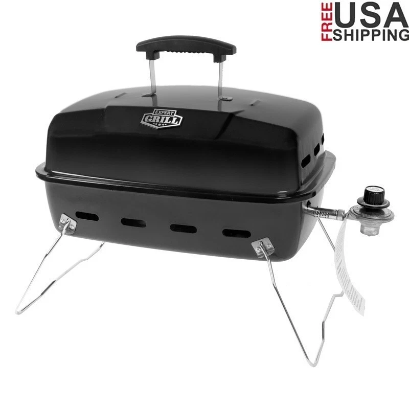 Portable Propane Gas Grill 10000 BTU 178 sq in Cooking Surface Foldable Legs New