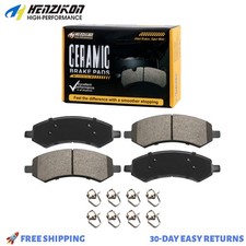 Front Ceramic Brake Pads for 2006 - 2010 Dodge Ram 1500 3.7L 4.7L 5.7L 5 Lug