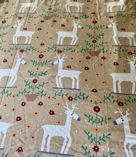 Funda Nórdica Dormisette Ciervo Invierno Patrón Floral Franela Alemania Reina - Imagen 3 de 5