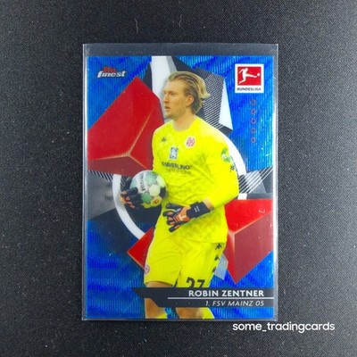 Topps Robin Zentner 1. FSV Mainz - Blue Wave /150 Finest Bundesliga 2020/21
