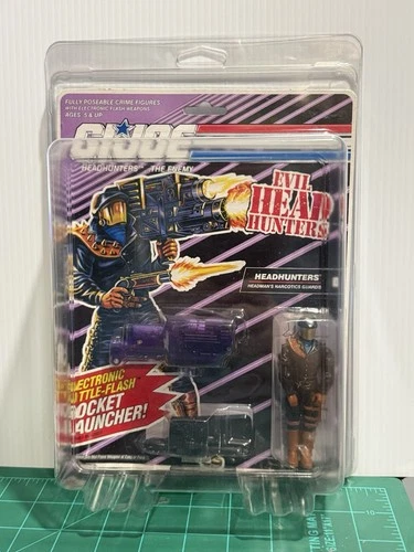 Hasbro GiJoe 1992 Cobra Evil Headhunters DEF MOC MOSC with Case