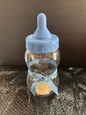 Jumbo Large Bottle Baby Shower Nursery Blue Boy Plastic Piggy Bank