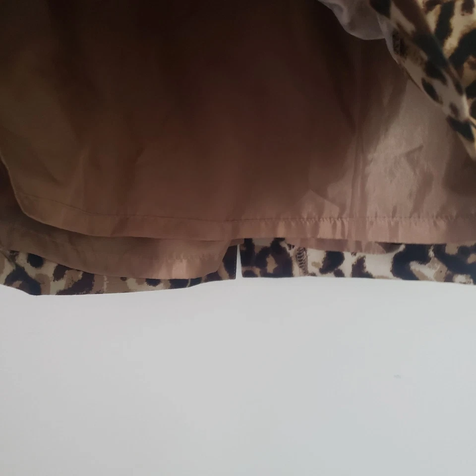 Falda lápiz Merona para mujer talla 10 estampado de leopardo carrera oficina grunge rockabilly Foto 3 de 4