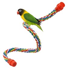 Bird Rope Perches for Parrots, Cockatiels, Parakeets, 32inch/80cm, Multicolor