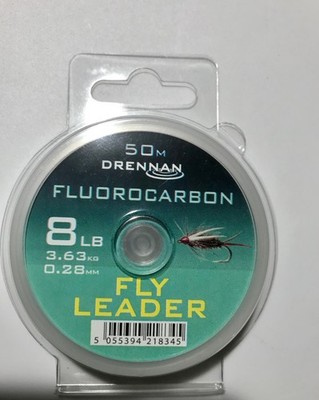 Drennan Fluorocarbon Leader / Tippet, 8 lb Test , 50 Meters