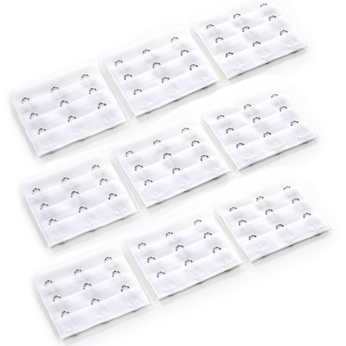 Paquete de 9 extensores de sujetador More of Me to Love - blanco - 2 ganchos, 3 ganchos, 4 opciones de gancho - Imagen 2 de 20