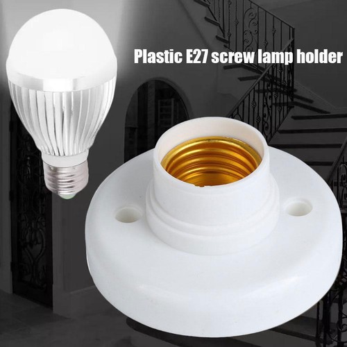 1X 4X E27 Light Bulb Holder Base Fitting Screw Cap Socket Fixing Lamp B h VF12