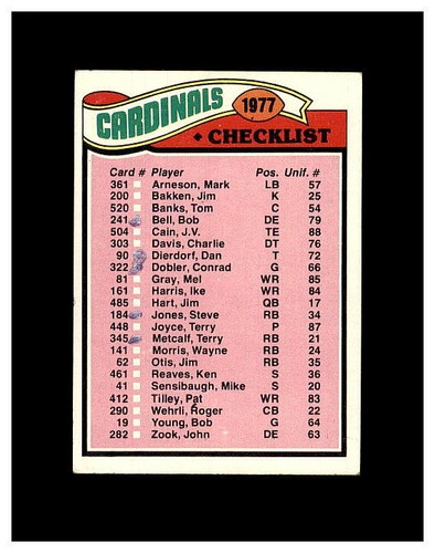 1977 TOPPS FOOTBALL #1-300 YOU PICK SEE PHOTOS OF EVERY CARD STARS *NEW LISTING* - Picture 320 of 433