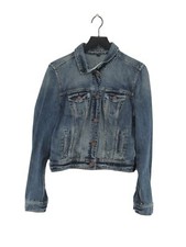 American Eagle Outfitters Women's Jacket Xl Blue 100% Cotton Overcoat