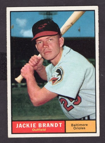 1961 TOPPS JACKIE BRANDT CARD NO:515 NEAR MINT CONDITION