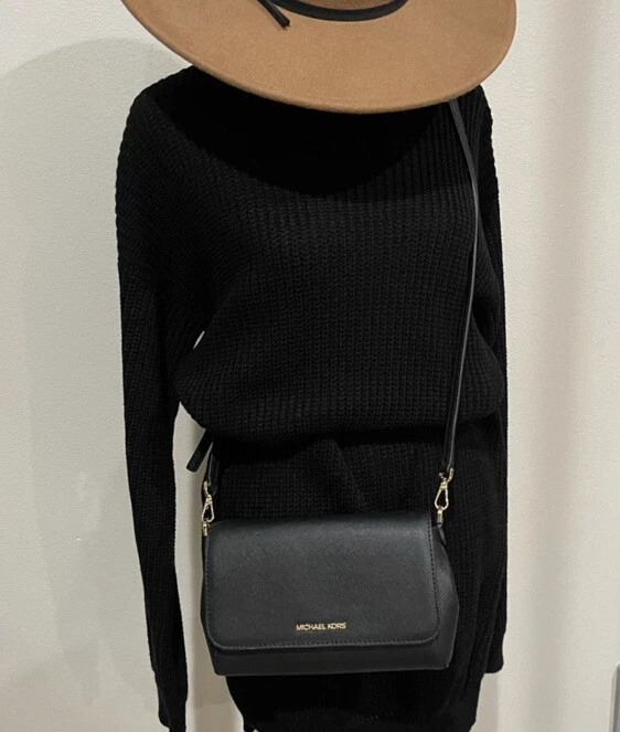 Michael Kors Medium Saffiano Leather Convertible Crossbody Bag in Black by  @springflingmnlph 