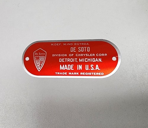 1940 1941 1942 1946 1947 1948 1949 1950 DESOTO FIREWALL DATA FACTORY TAG NOS - Bild 2 von 5