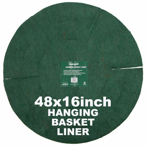 HANGING BASKET PLANTER LINERS 12" 14" 16" INCH NATURAL GREEN FIBRE DIA.18-21-24 - Picture 45 of 47