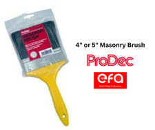 ProDec 4" or 5"Inch Masonry Brush Painters Plasterers Paint Brush Trade Masonary