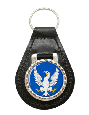 Heraldic eagle Leather Key Fob