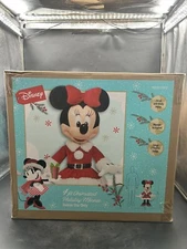 Disney 4 ft. Animated Holiday Minnie Mouse Home Depot Christmas Santa Decor