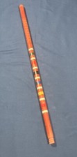 Vintage Stripe Croquet Mallet Handle Stick Wooden Replacement Only No Head
