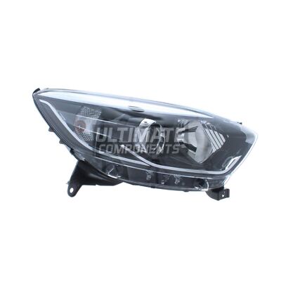 Renault Captur Headlight 2013-2020 Magneti OEM Black Headlamp Drivers Side Right