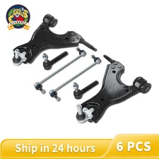 6Pcs Front Lower Control Arms for GMC Acadia Chevy Traverse Buick Enclave 3.6L