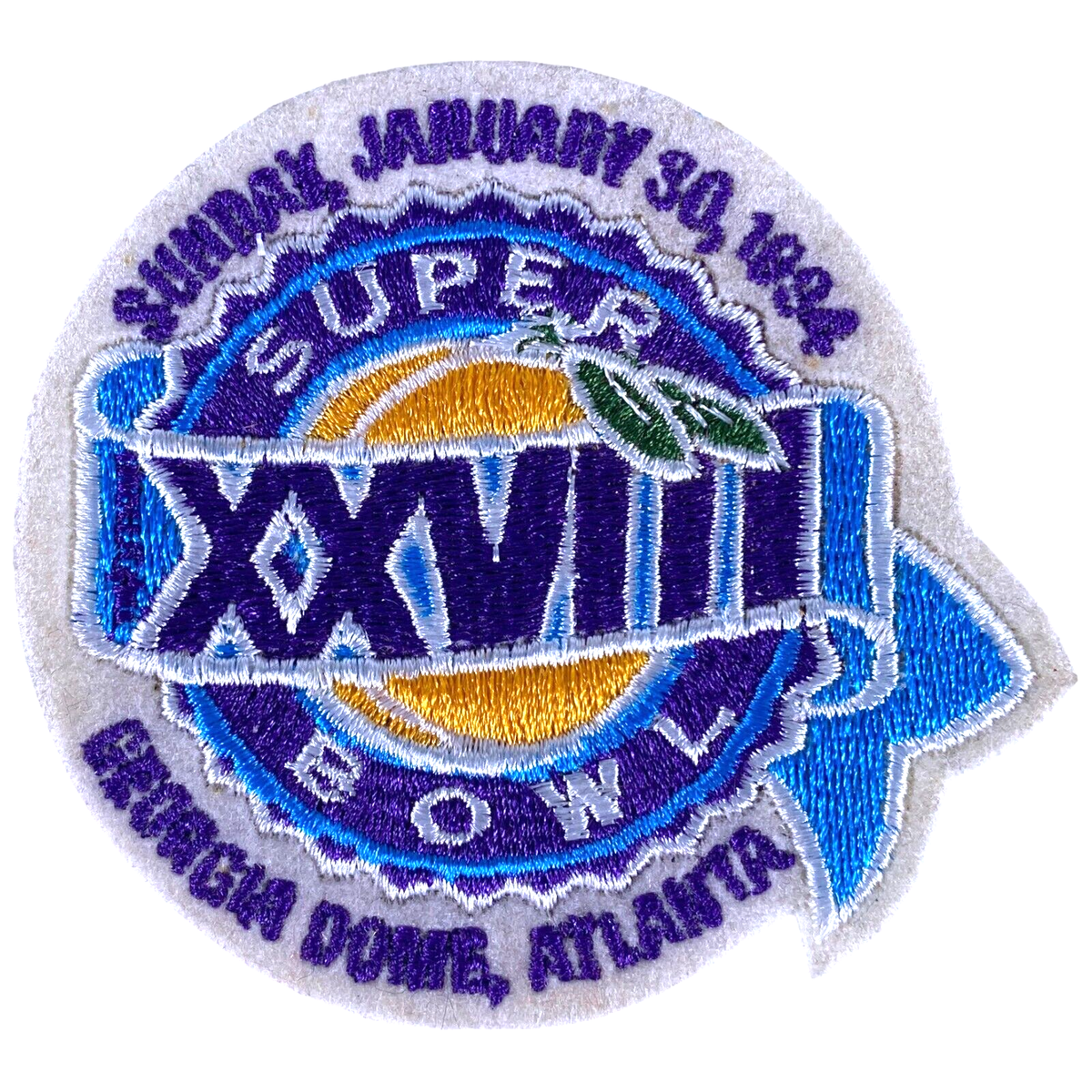 1994 SUPER BOWL XXVIII NFL FOOTBALL VINTAGE 3.25