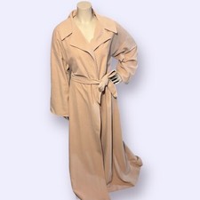 Vintage Vanity Fair Beige Velour Dressing Gown Old Hollywood House Coat Robe