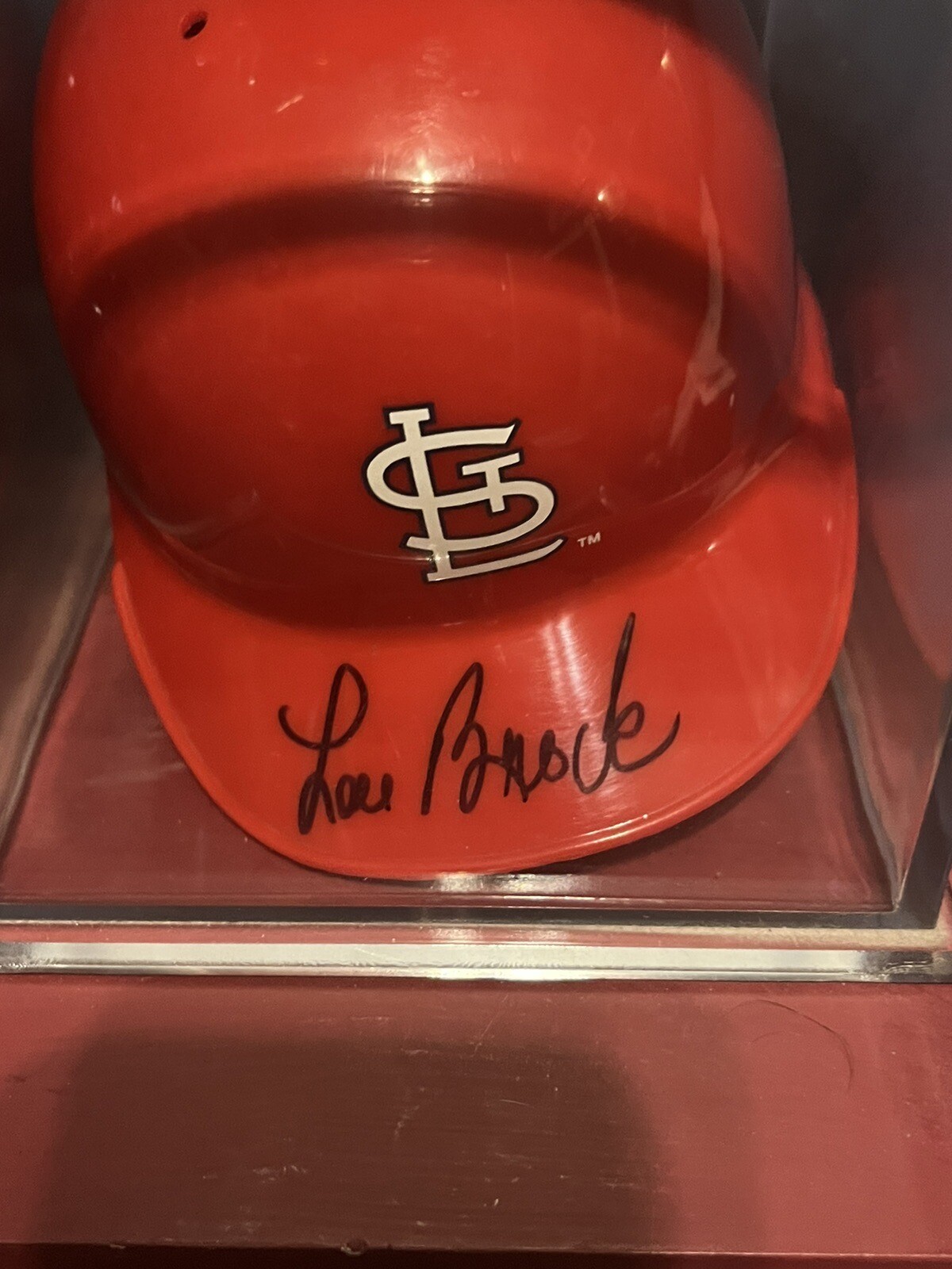 Lou Brock Autographed St Louis Cardinals Mini Helmet EBay lou-brock-autographed-st-louis-cardinals-mini-helmet-ebay