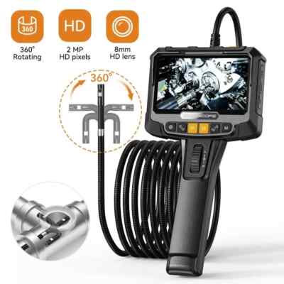 360° Steering Industrial Endoscope Camera Single&Dual Lens Inspection Borescope