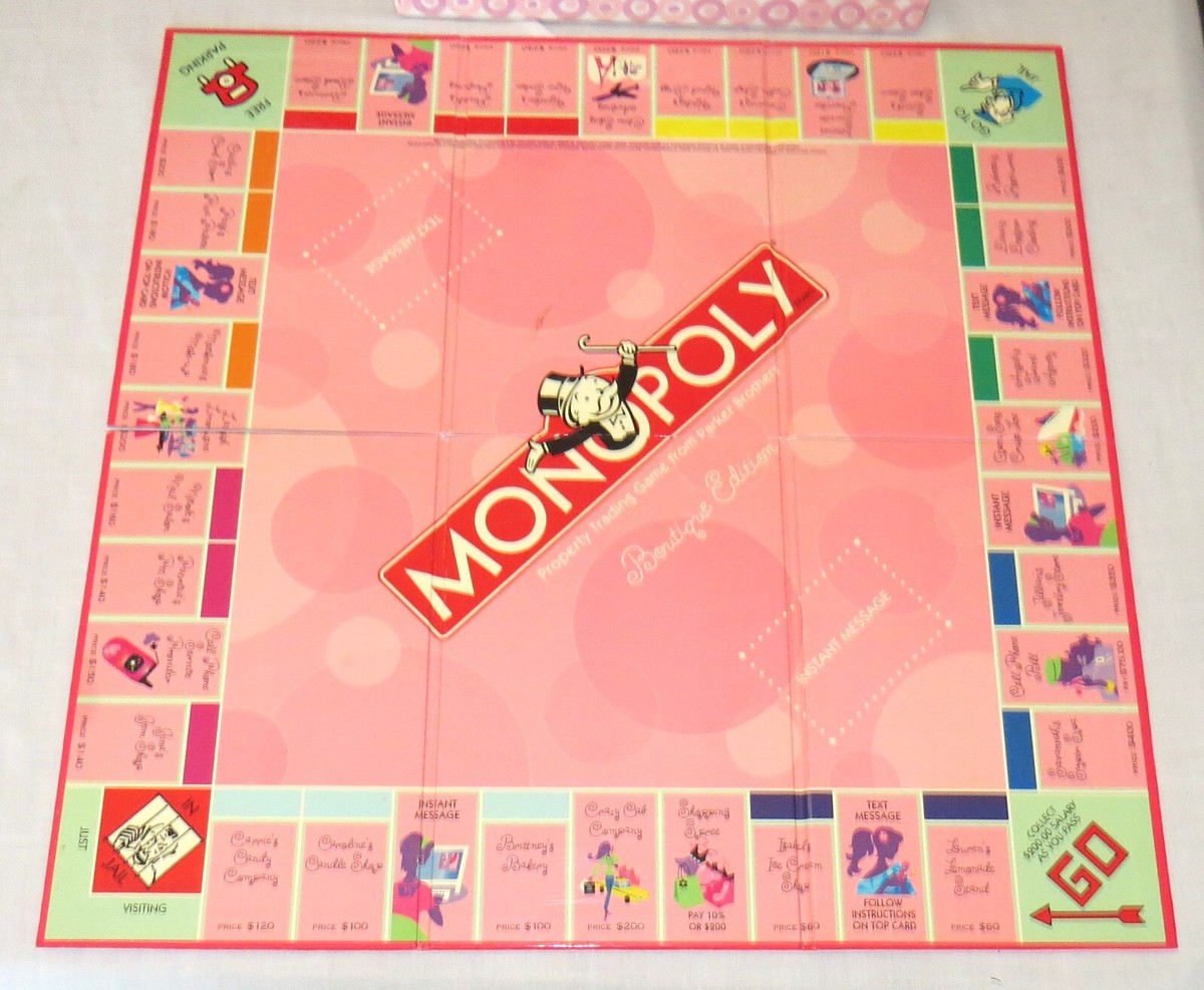 Boutique Monopoly Parts Box - Spare Parts Jewellery Box, Board