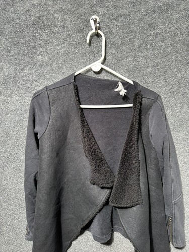 Velvet By Graham Spencer Sweater Womens XS Black Open Cardigan Heather Ladies - Picture 2 of 7