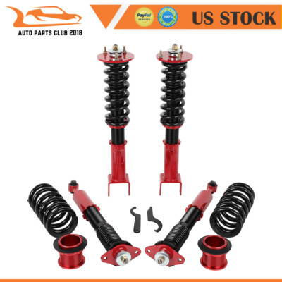 Coilovers Struts For 2011-2022 Challenger Charger Shocks Red Absorber Spring Kit